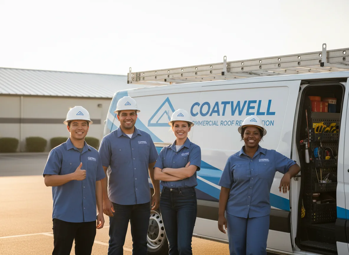 Commercial roof coating company in Mead, WA