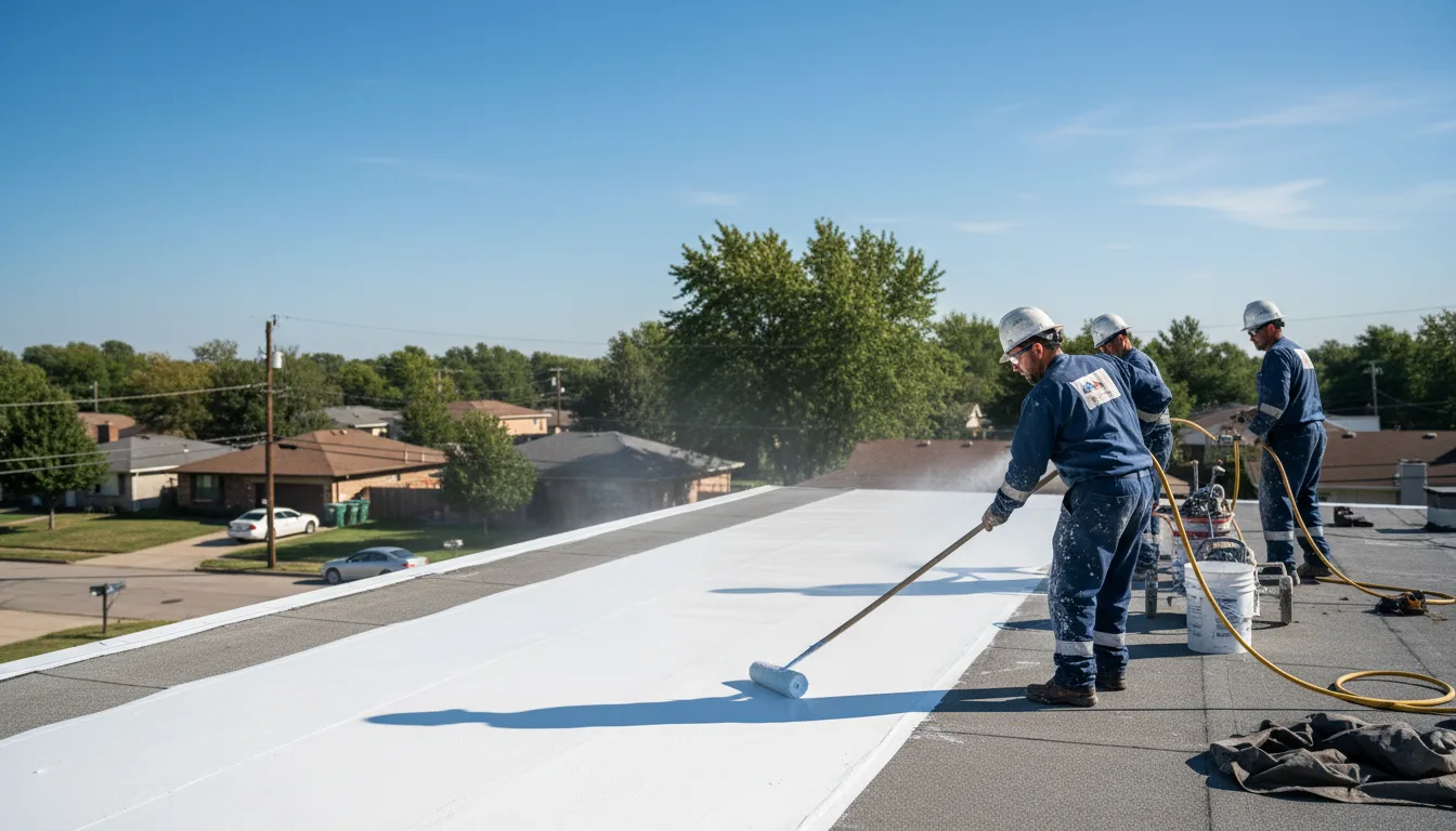 Commercial roof coating in Mead, WA near me